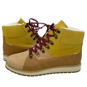 Toms Women’s Mesa Waterproof Hiker Lace up Ankle Boots Nubuck Suede